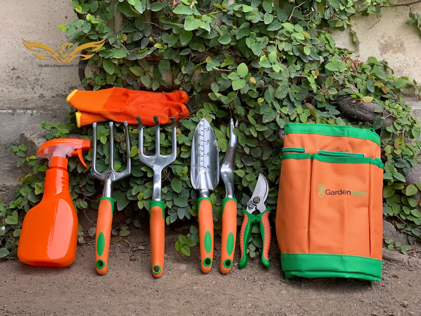 Garden Werx 9-Piece Heavy Duty Gardening Tool Set