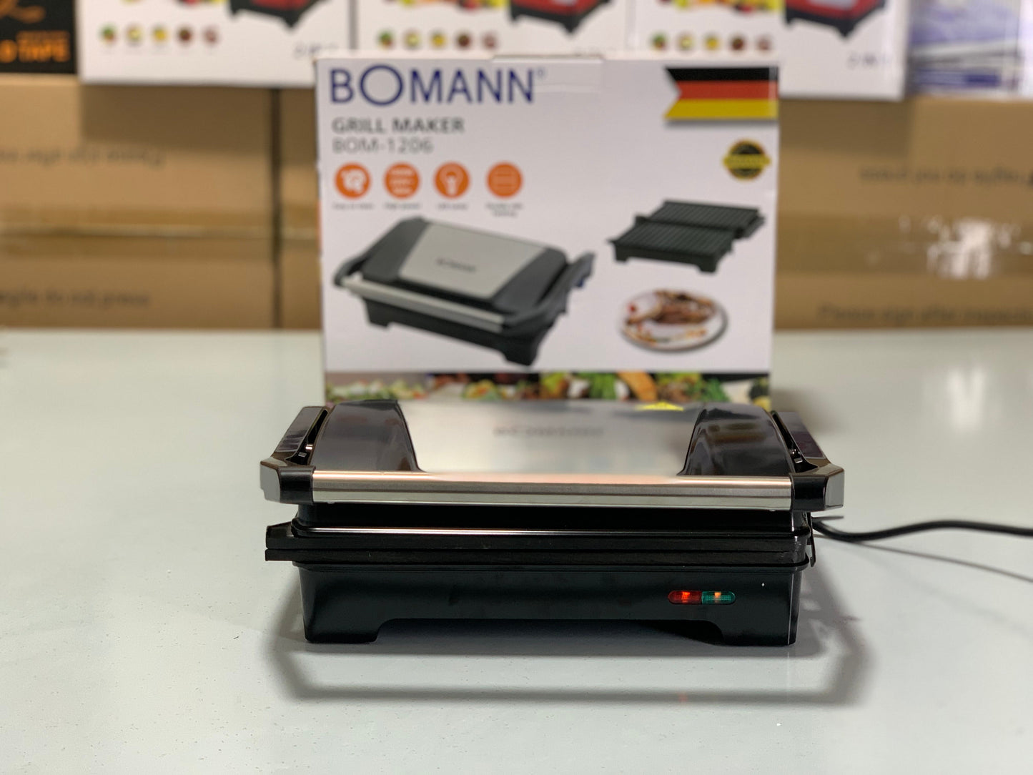 German |Bomann Grill Maker|      BOM-1206 |1 Year Warranty|