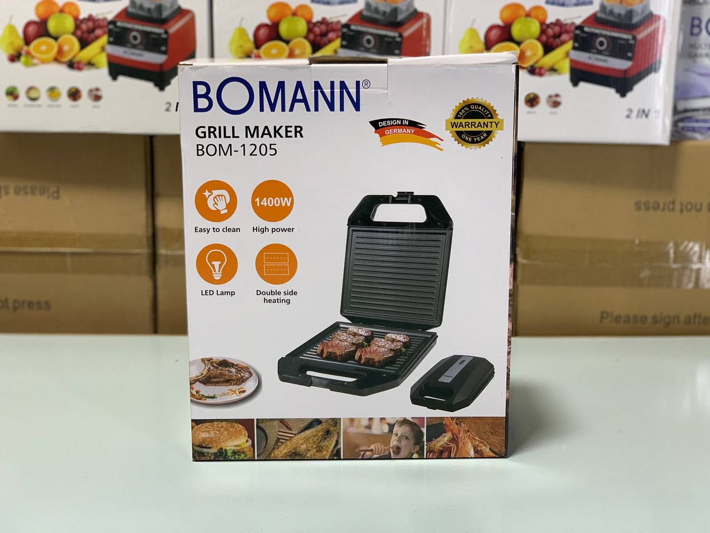 German |Bomann Grill Maker|      BOM-1205 |1 Year Warranty|