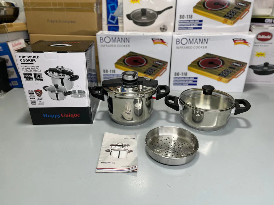 3 in 1 Automatic Safety Pressure Cooker Unique Brand (4L and 6L)