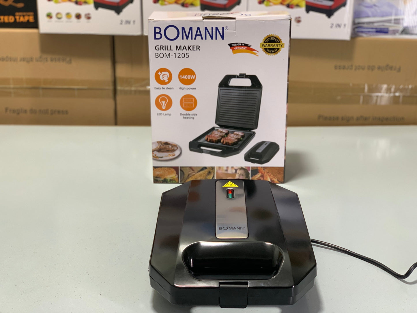 German |Bomann Grill Maker|      BOM-1205 |1 Year Warranty|