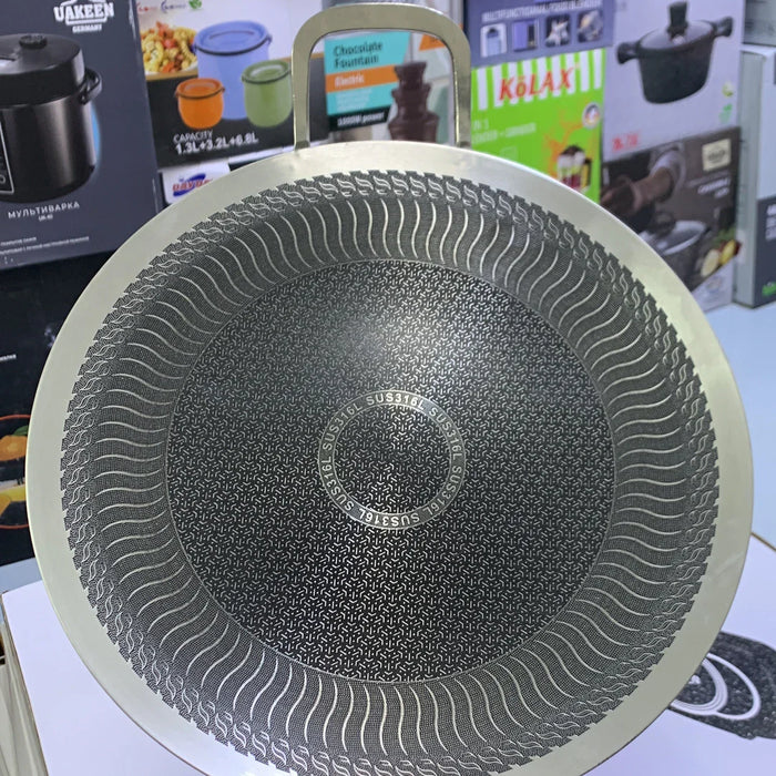 Laser coating Tawa double handles