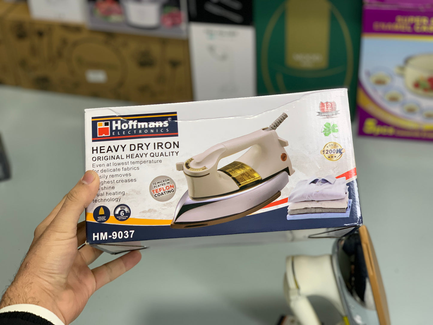 German Imported Hoffmans Heavy Dry Iron |Watt:1200|