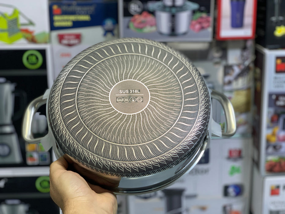 Laser Coating Shallow Casserole 25.5 Non Stick