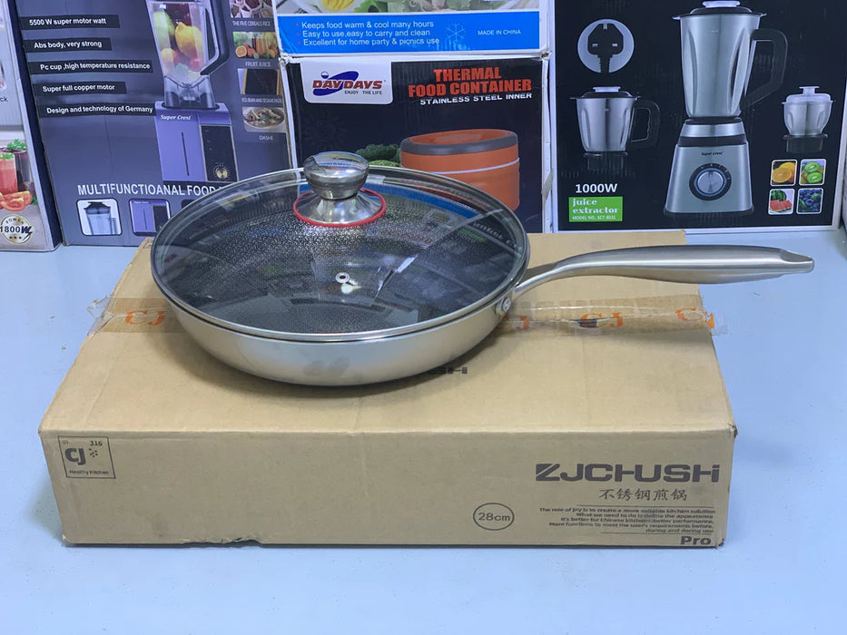 Shallow Laser Coating Frying Pan Non Stick Skillet