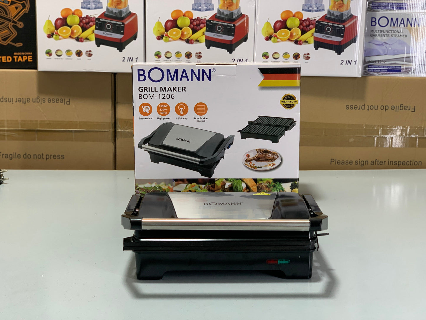 German |Bomann Grill Maker|      BOM-1206 |1 Year Warranty|