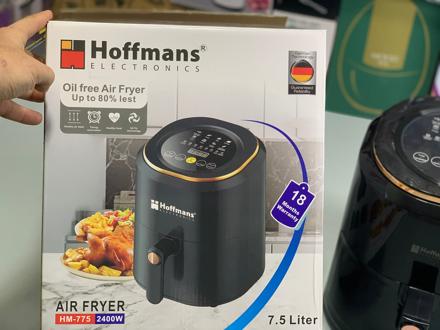 German Imported Hoffmans Air Fryer |Capacity:7.5|