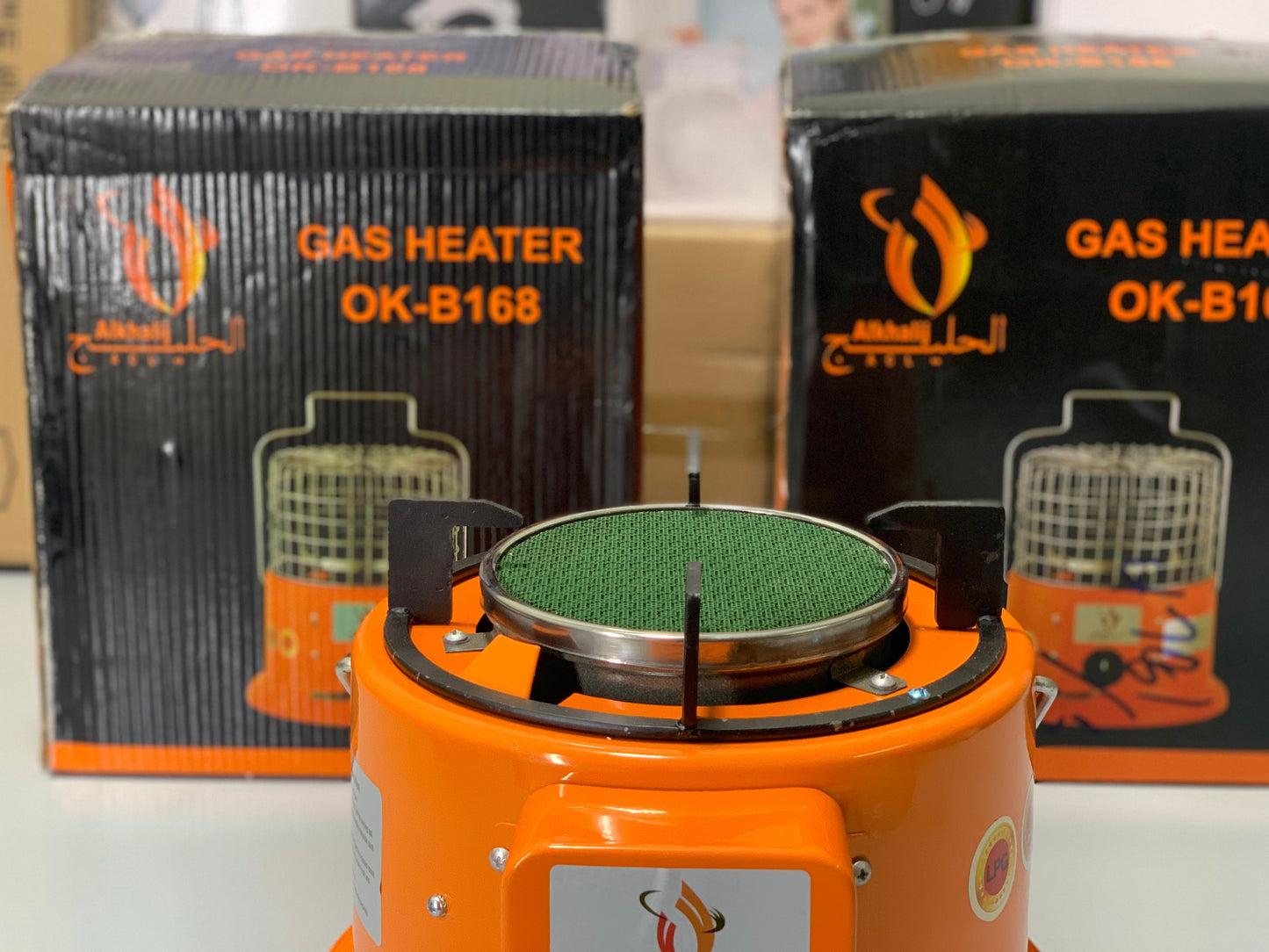 Imported Alkhalij Gas Heater |Two in One| |Use as a Gas Heater or as a Gas Stove| |Color: Black and Orange|