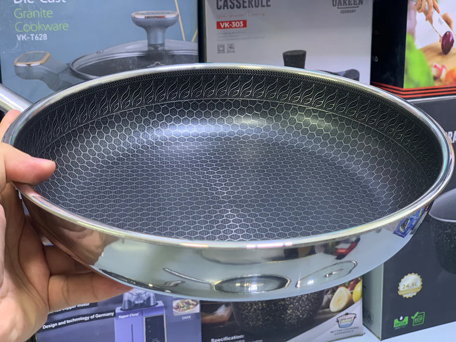 Shallow FryPan Skillet Laser Coating Non Stick