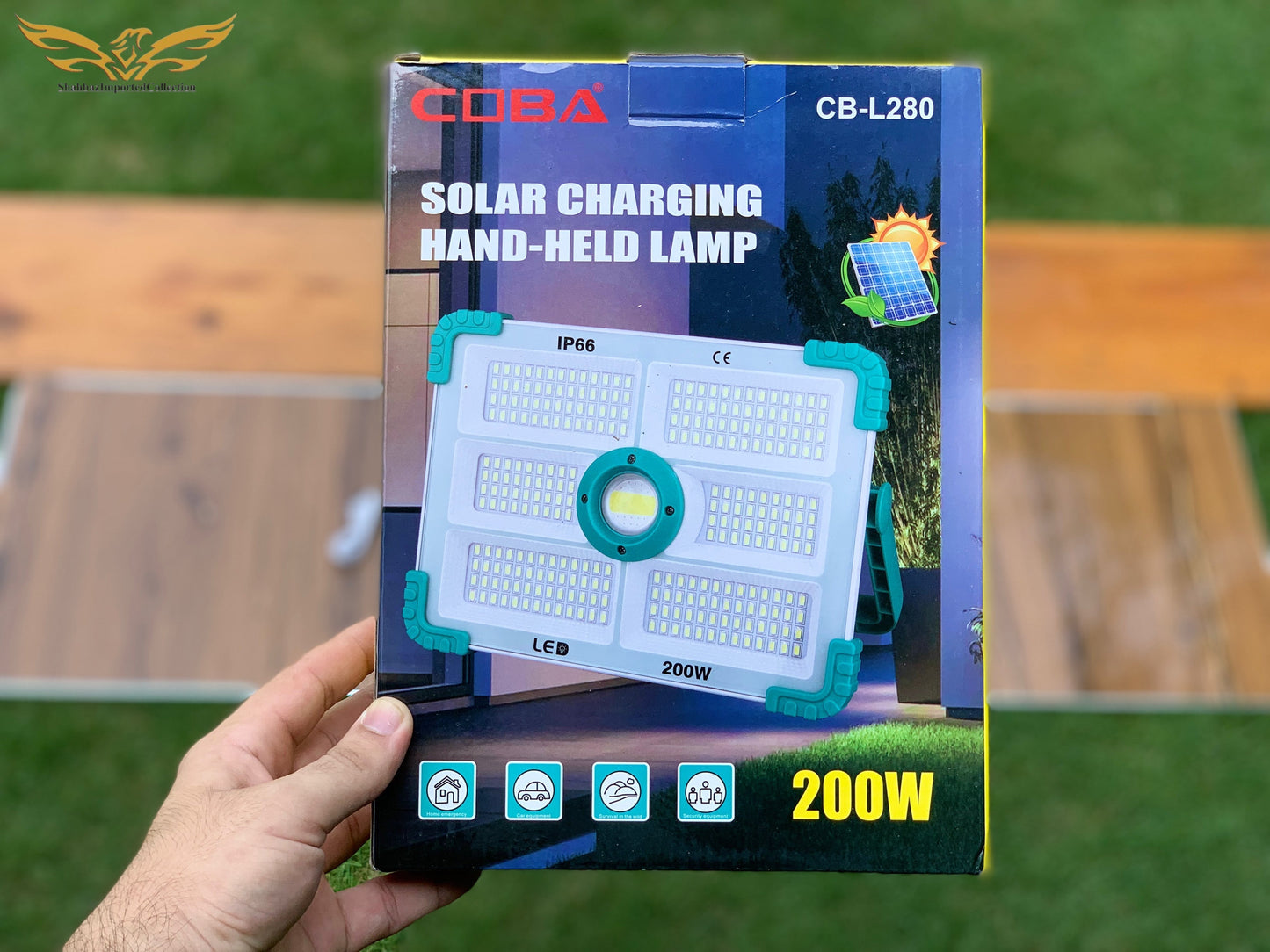 LED Solar Charging Hand-Held Lamp |Brand: COBA 200 W|