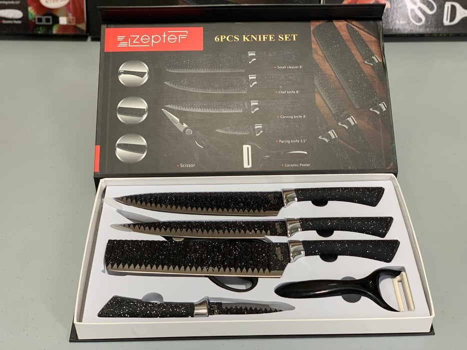 Zepter Brand Imported Quality |6 Pieces Knife Set For Daily Kitchen Use|