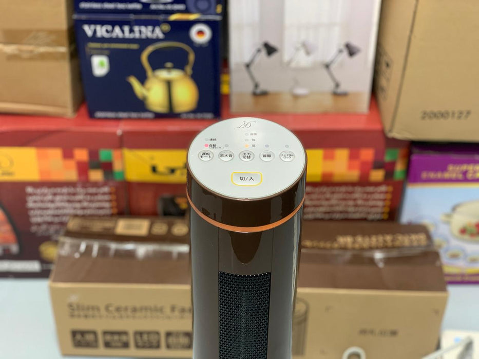 Slim Ceramic Electric Fan Heater 600w and 1200w 2 Feet Tall