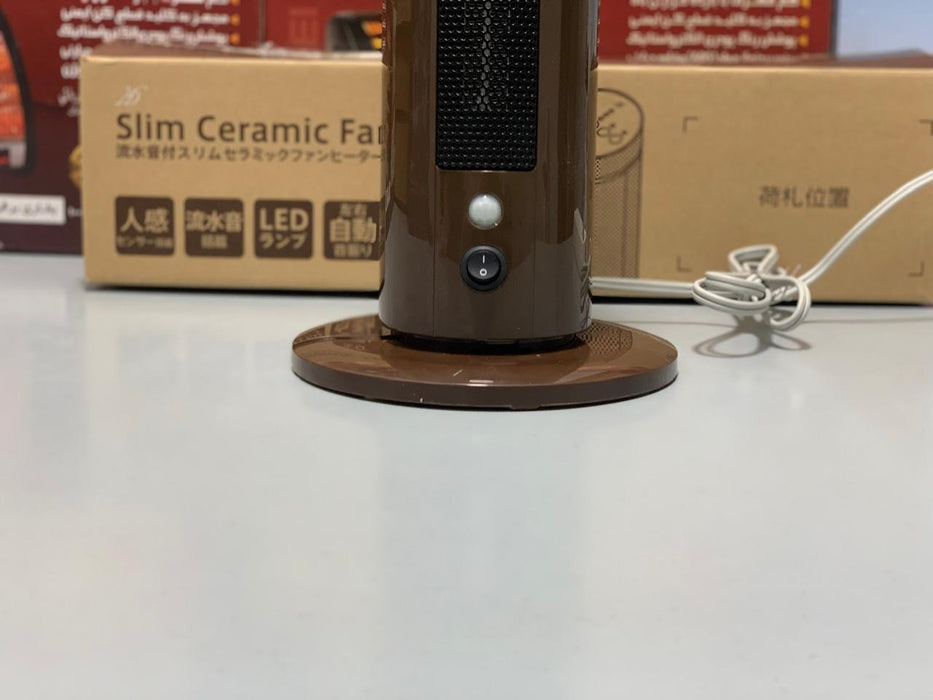 Slim Ceramic Electric Fan Heater 600w and 1200w 2 Feet Tall